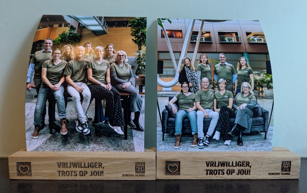 Tilburgse Vrijwilligersprijs fotoplankjes